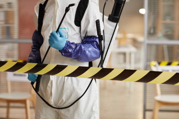 Professional Sewage Cleanup technician working in Newburg, WI
